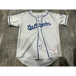 GENTLY USED *VINTAGE* LA DODGERS X MAJESTIC X  AUTHENTIC WOMENS JERSEY- MEDIUM
